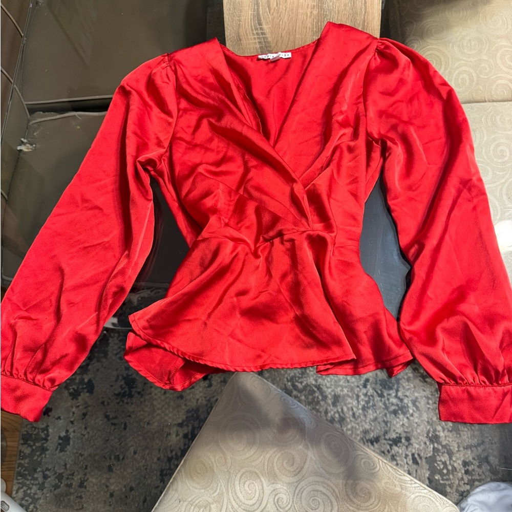Elegant Red Women's Top